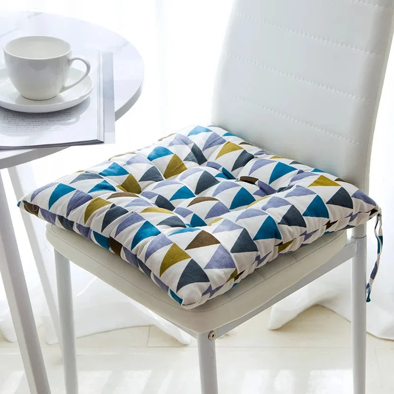 Galette de Chaise 40x40 Coton triangles
