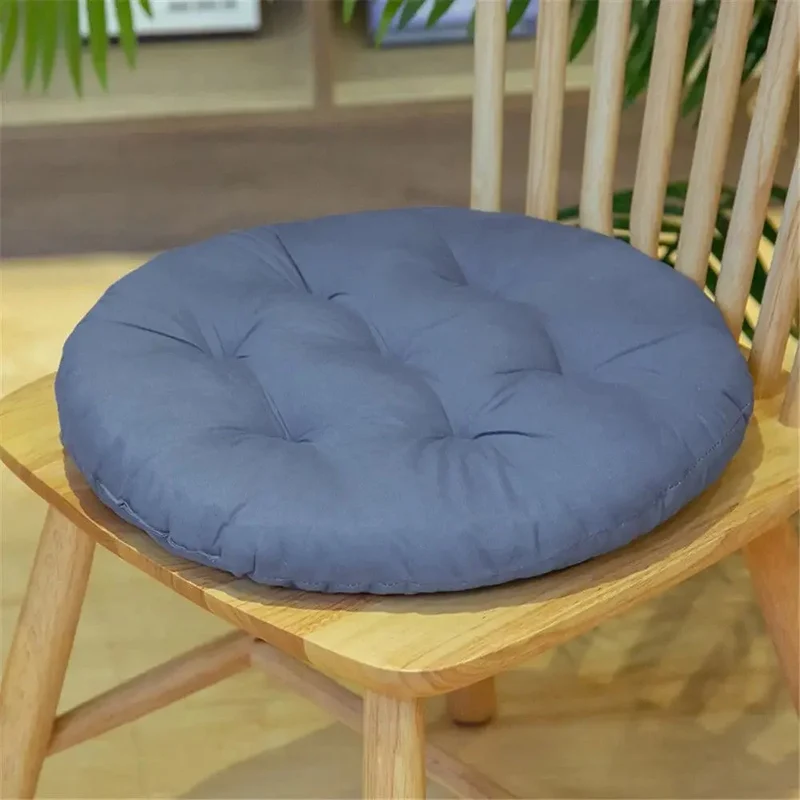 Galette de Chaise Ronde 40 cm Bleue brume