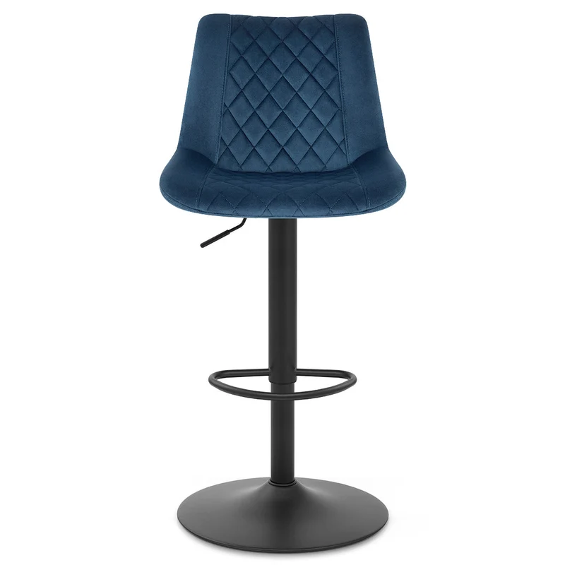 Chaise de Bar Velours - Faro Bleu
