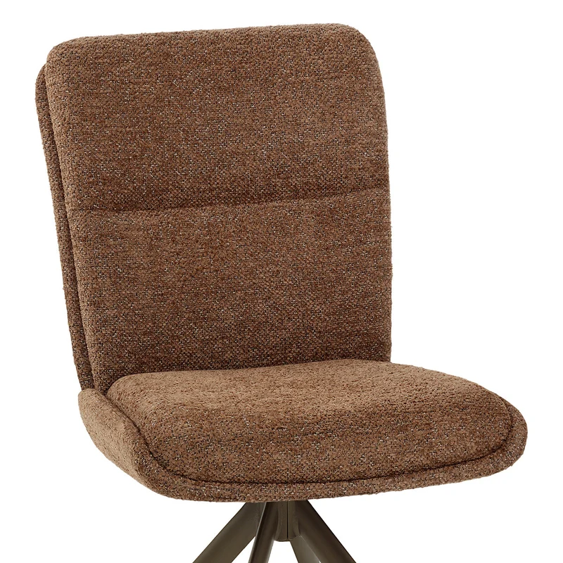 Chaise Tissu - Epsom Marron