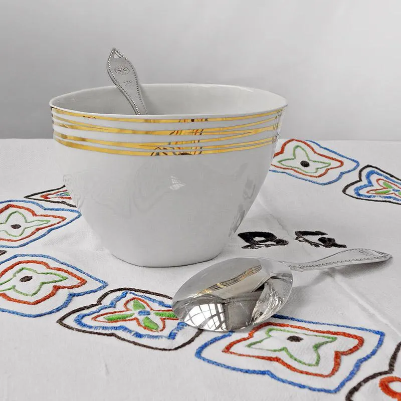 GRAND BOL AFFAMÉ, fil d'or