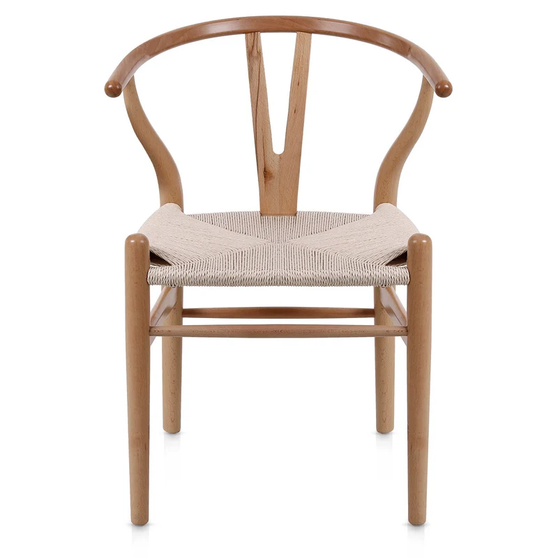Chaise Bois Corde - Maxime Crème