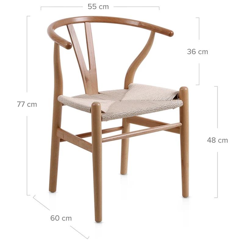 Chaise Bois Corde - Maxime Crème