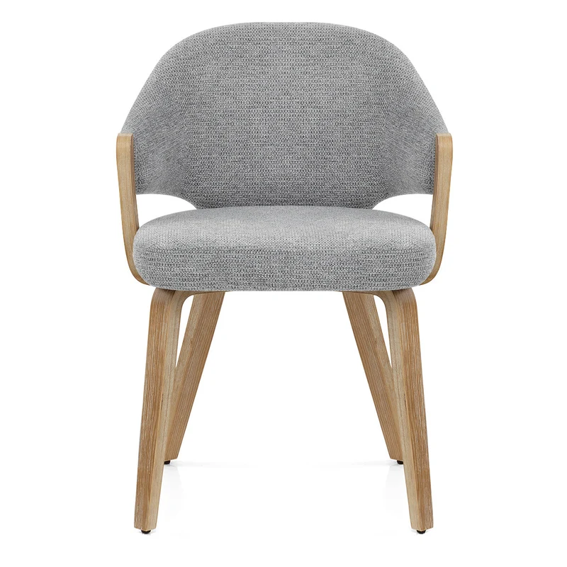 Chaise Bois Tissu - Otto Gris