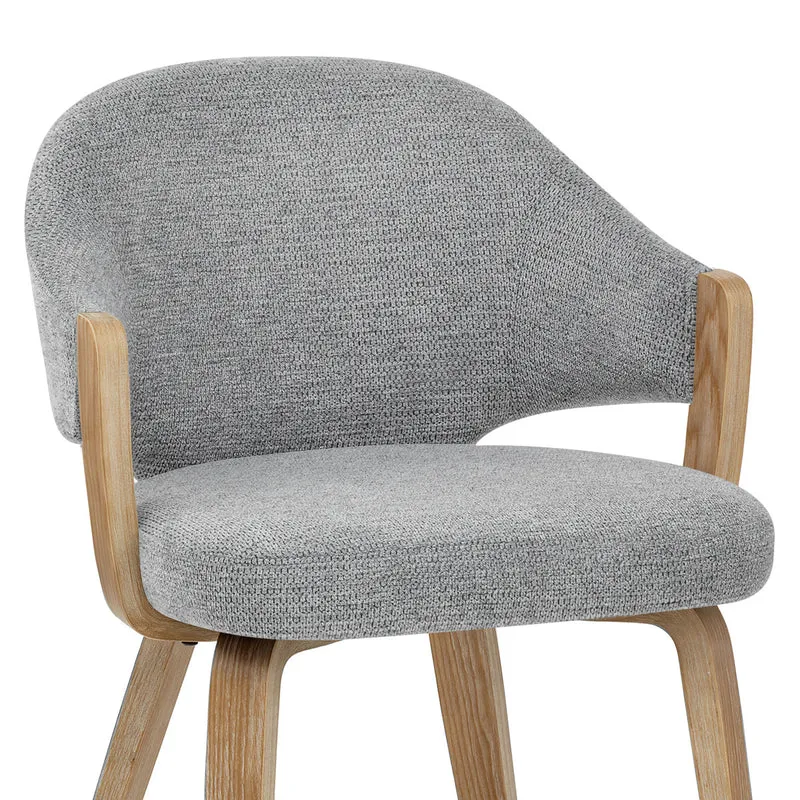 Chaise Bois Tissu - Otto Gris