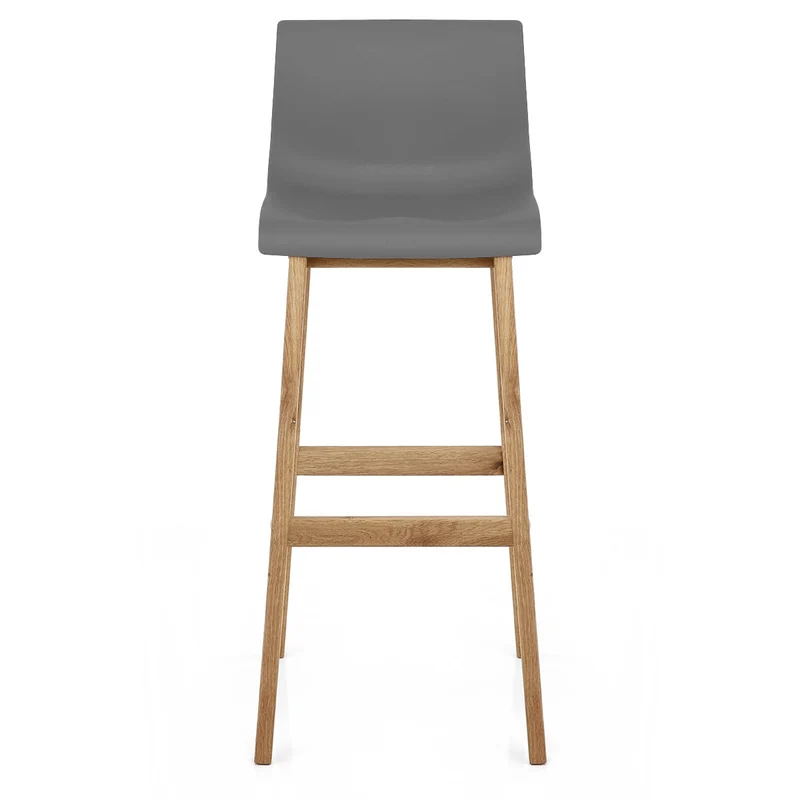 Tabouret de Bar Résine Bois - High Drift Gris Foncé