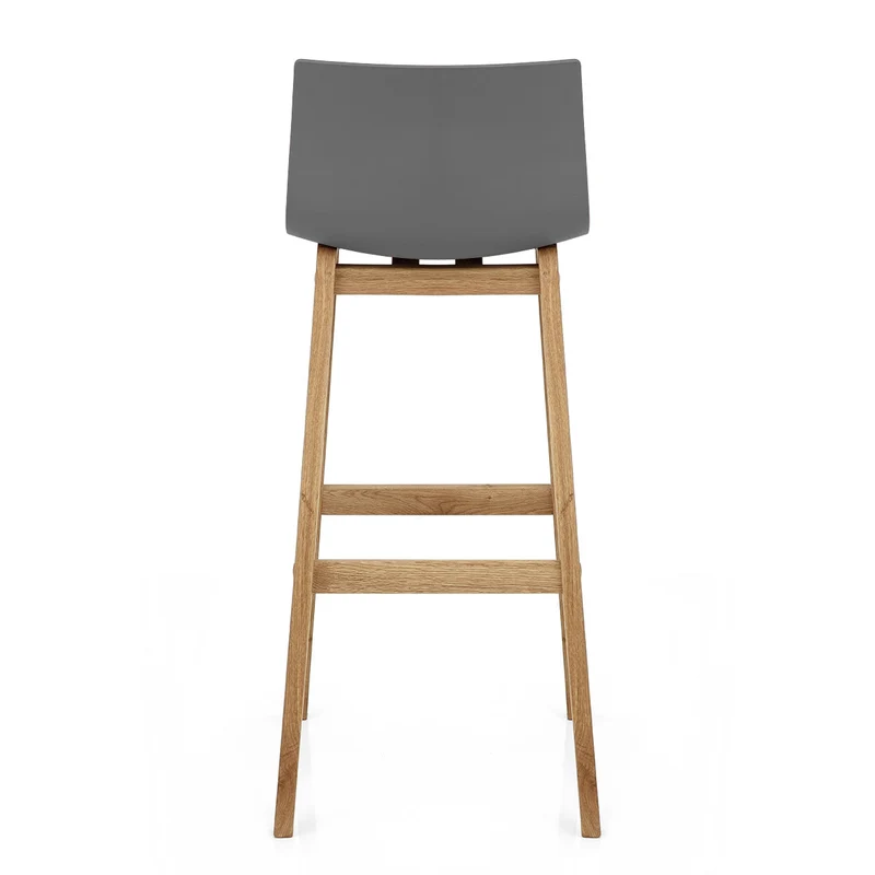 Tabouret de Bar Résine Bois - High Drift Gris Foncé