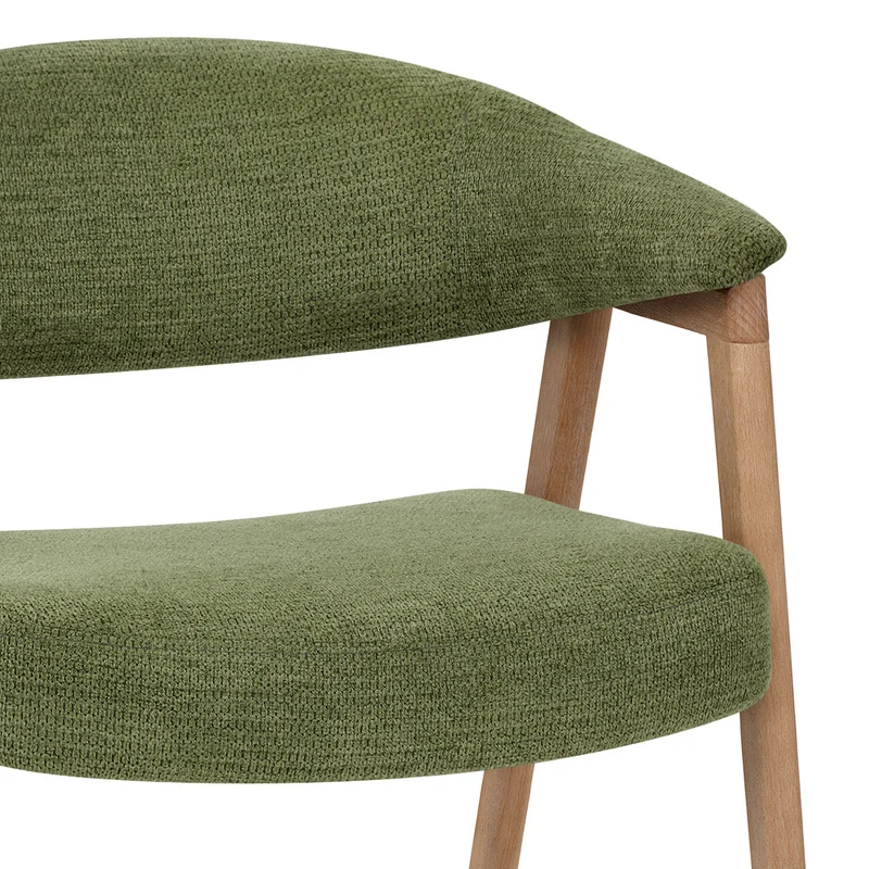 Chaise Bois Tissu - Falco Vert