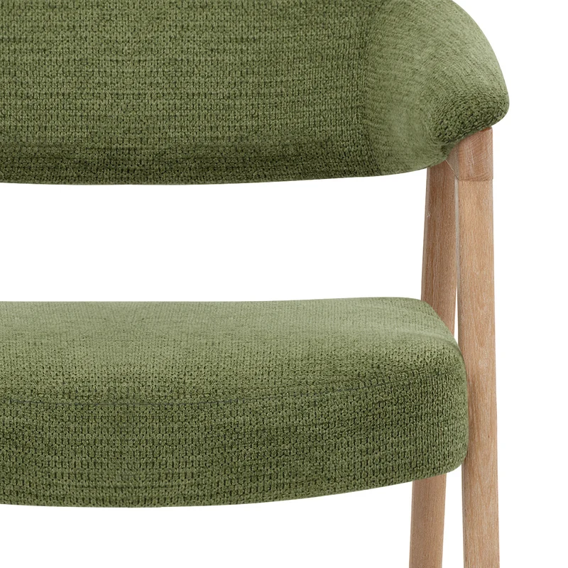 Chaise Bois Tissu - Falco Vert