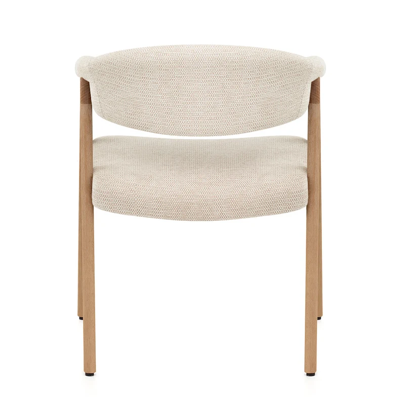 Chaise Bois Tissu - Falco Crème