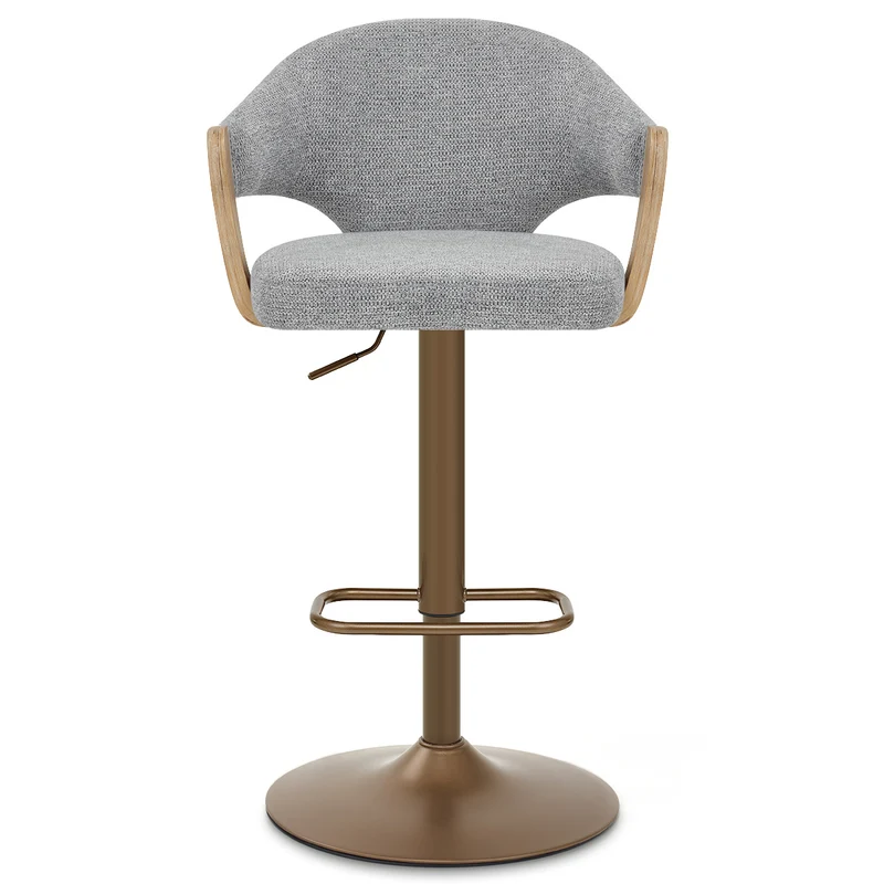 Tabouret de Bar Cuivre Tissu - Arco Gris