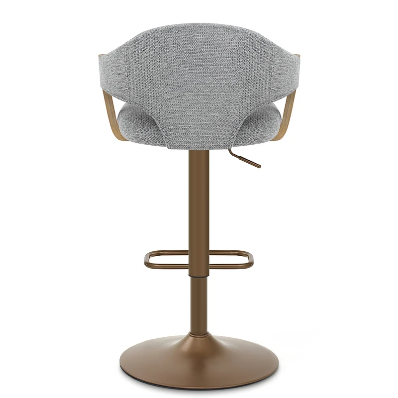 Tabouret de Bar Cuivre Tissu - Arco Gris