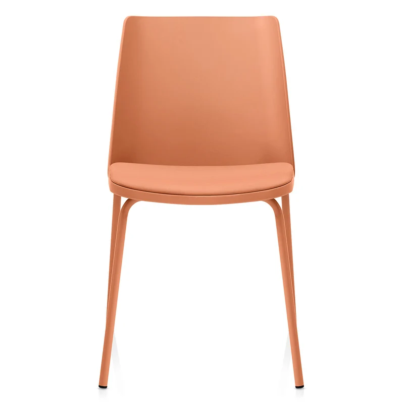 Chaise Résine Faux Cuir - Cosmo Orange