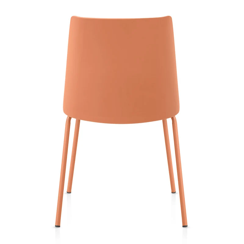 Chaise Résine Faux Cuir - Cosmo Orange