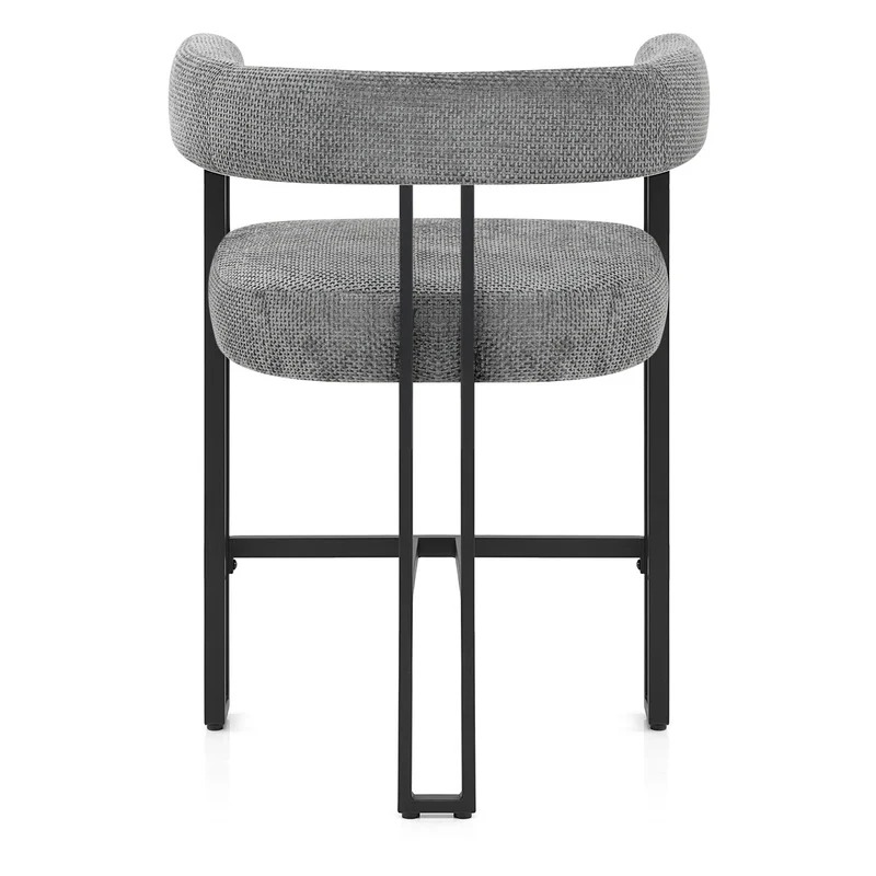 Tabouret de Bar Tissu - Gigi Gris