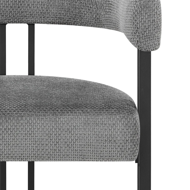 Tabouret de Bar Tissu - Gigi Gris