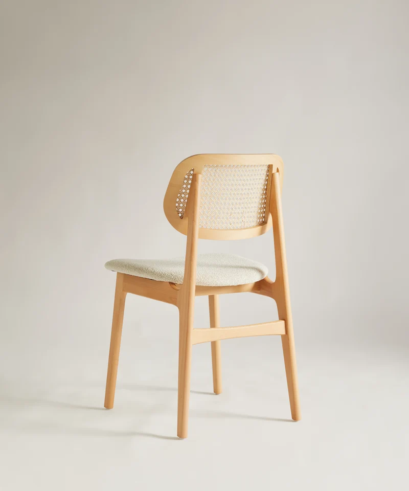 Silla de Comedor en Madera Tapizada Elma
