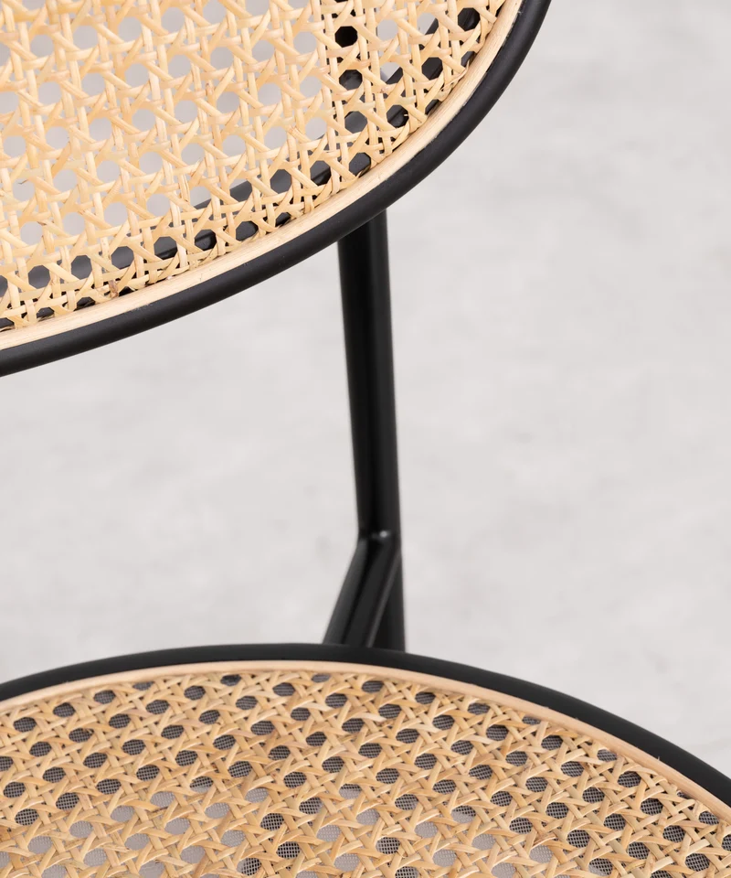 Silla de Comedor en Ratán y Metal Lora