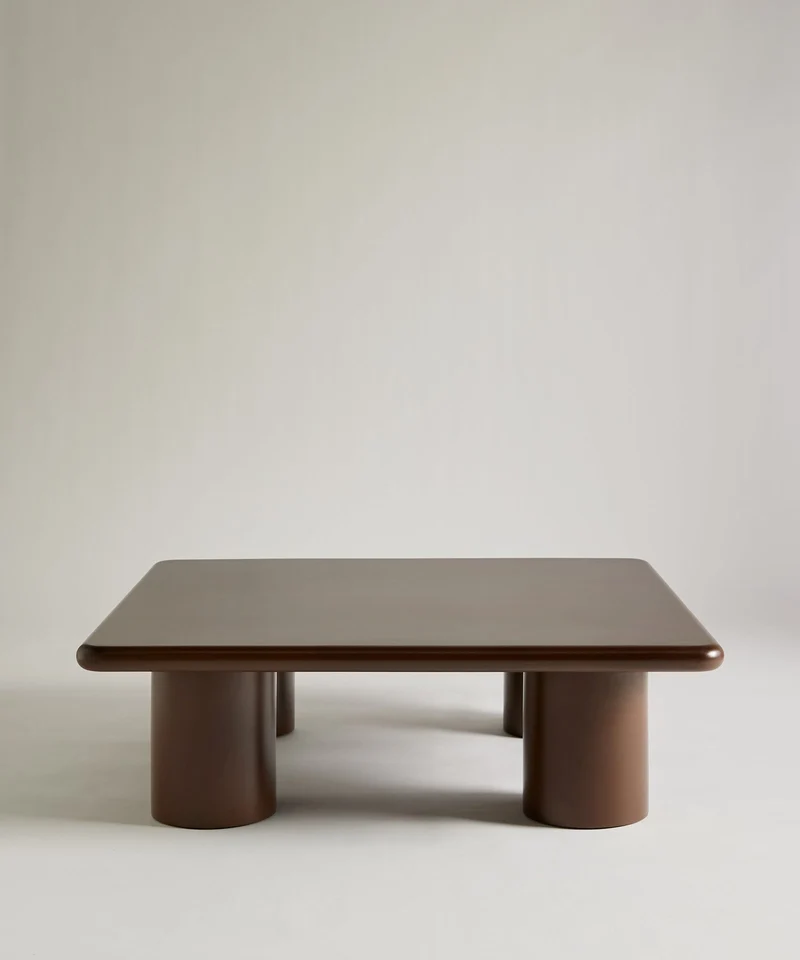 Mesa de Centro de Madera Lacada Dive (100x100 cm)