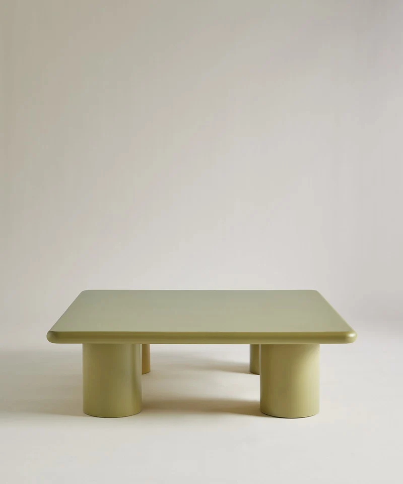 Mesa de Centro de Madera Lacada Dive (100x100 cm)