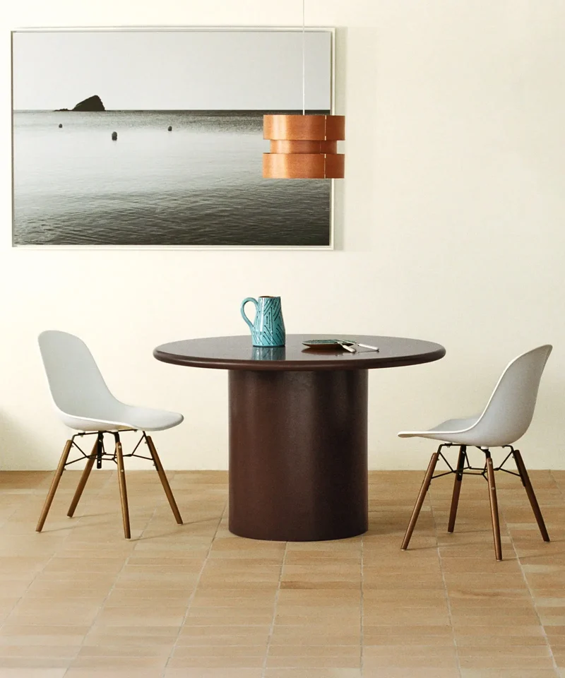 Mesa de Comedor de Madera Lacada Dilara (Ø120 cm)