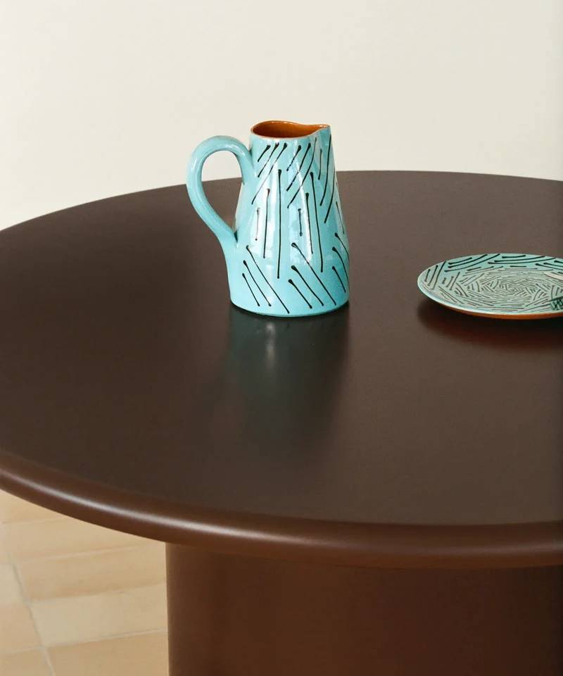 Mesa de Comedor de Madera Lacada Dilara (Ø120 cm)