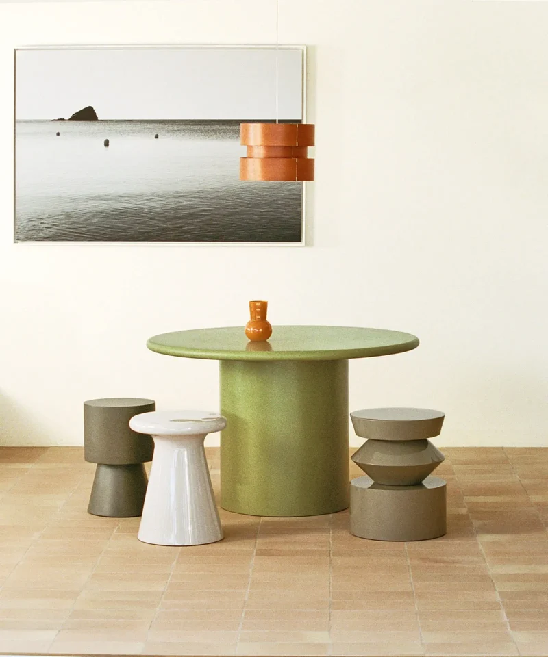 Mesa de Comedor de Madera Lacada Dilara (Ø120 cm)