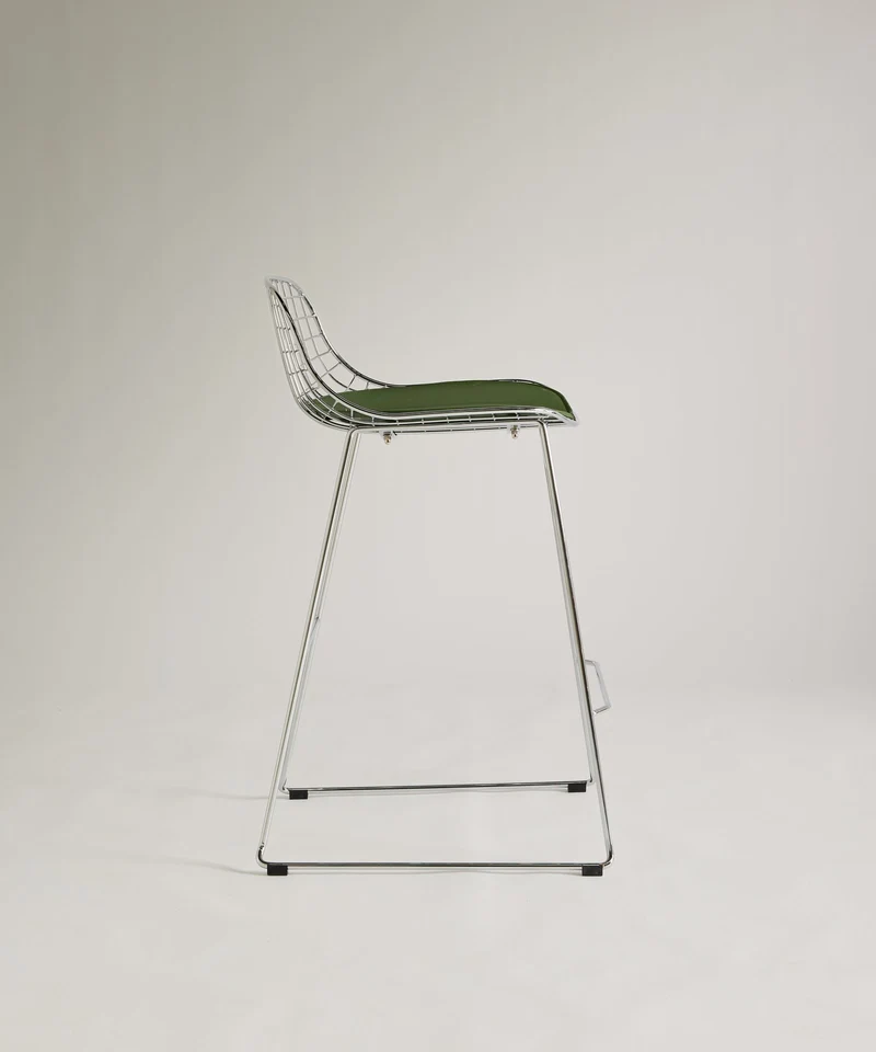 Taburete Alto de Metal Low Back Roma