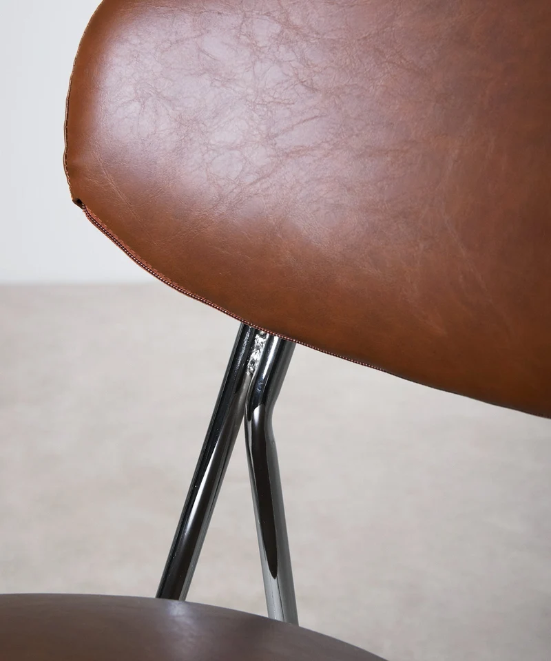 Silla de Comedor de Polipiel y Metal Moritz PU