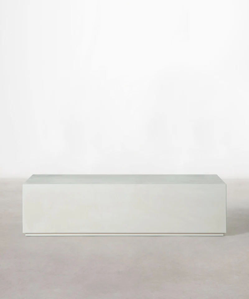 Mesa de Centro Alargada en Microcemento Fiama (120 cm)