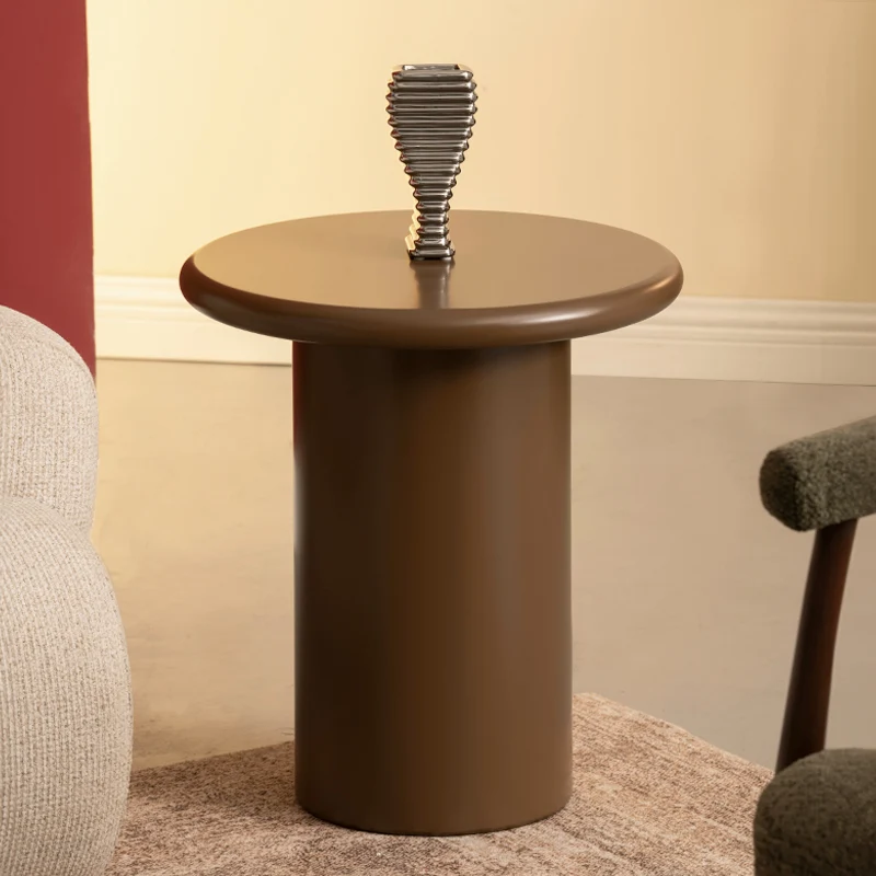 Ensemble de table basse ronde Aine Orin [Marron][Mat]