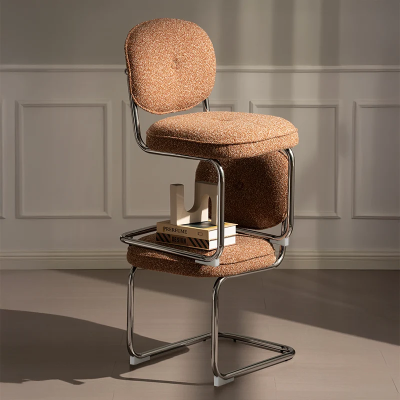Chaise de salle à manger Danica [lot de 1] [tissu bouclé][argenté]
