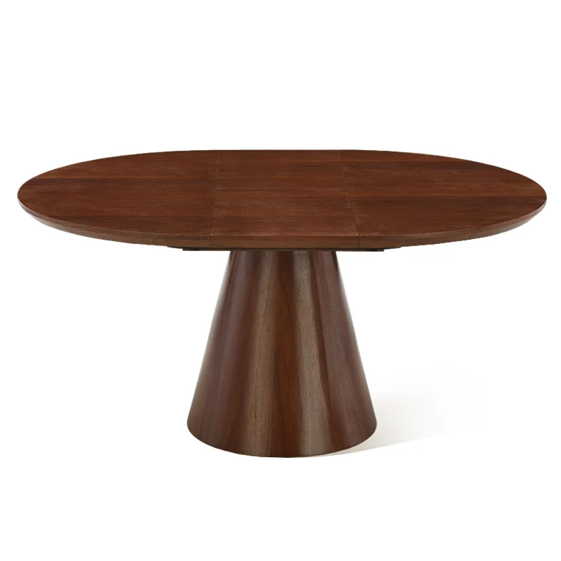 Table de salle à manger ronde extensible Jude [120-160 cm]