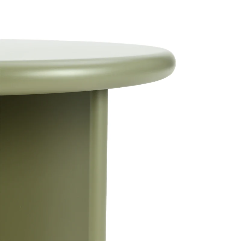 Ensemble de tables basses rondes mates Aine Chelsea [Vert et Beige]
