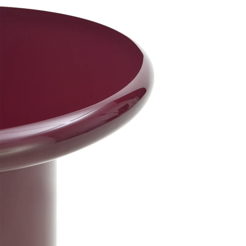 Ensemble table basse ronde Aine Chelsea [Rouge pourpre][Brillant et mat]
