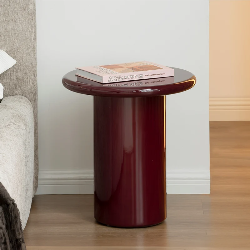 Table d'appoint ronde Orin [Rouge Pourpre] [45 cm]