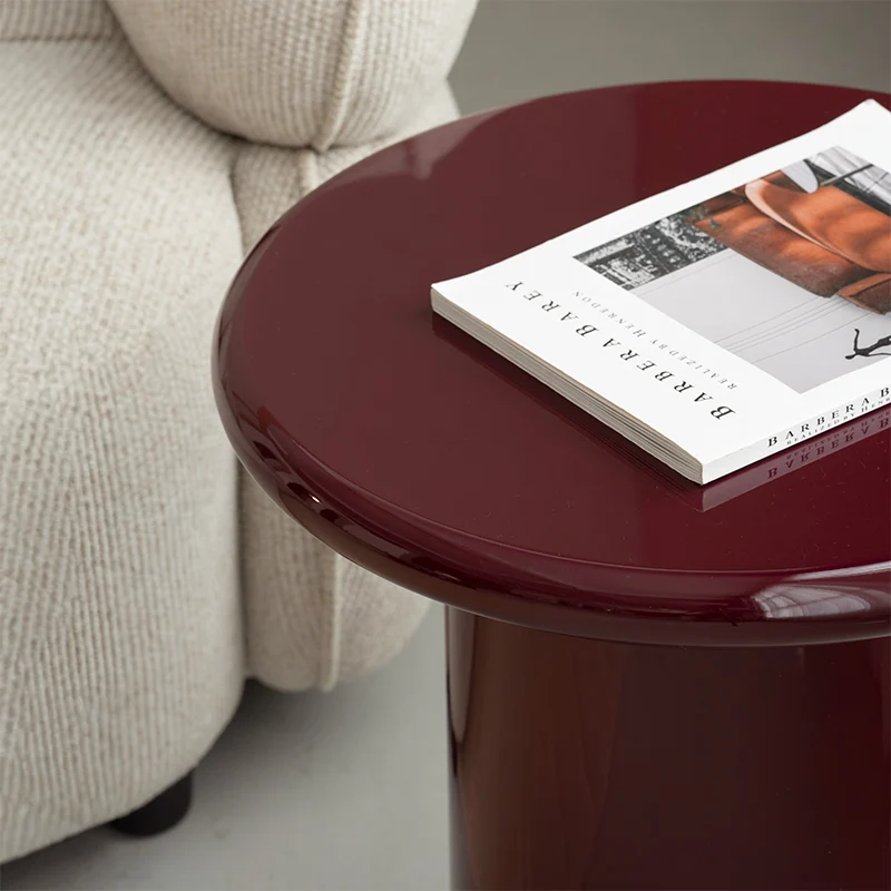 Table d'appoint ronde Orin [Rouge Pourpre] [45 cm]