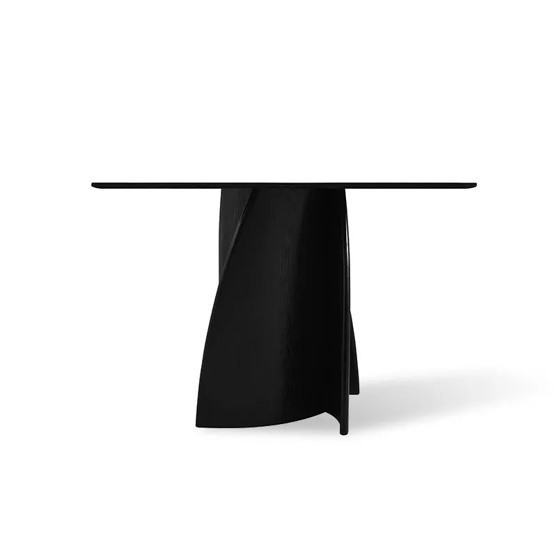 Table de Salle à Manger Ronde Gemma et 4 Chaise de Salle à Manger Zahra [Ensemble de Salle à Manger]