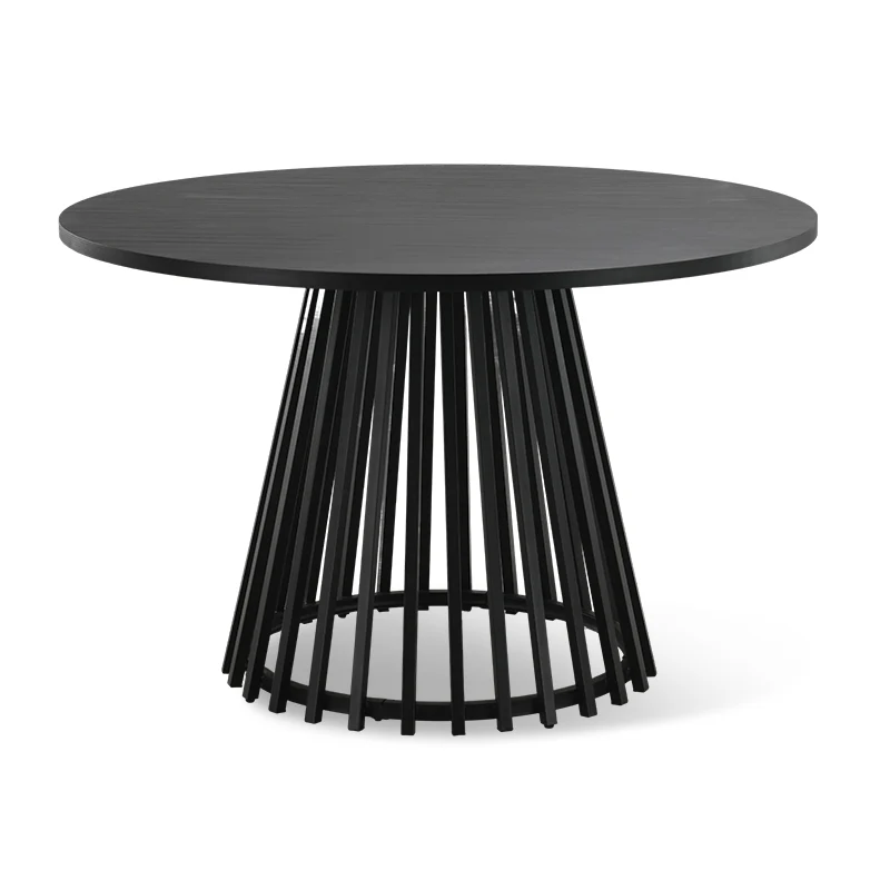 Table à manger ronde Verónica et 4 fauteuils Sienna Garden [Ensemble de salle à manger]