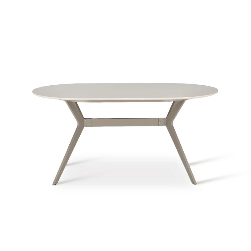 Table à manger Judit ovale et 4 Chaise de salle à manger Zahra S [Ensemble de Salle à Manger]