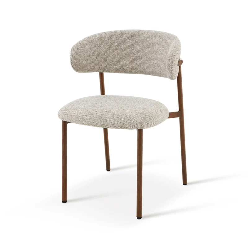 Chaise de salle à manger Zahra S [Lot de 2] [Tissu effet lin] [⌀ 2.5 cm]