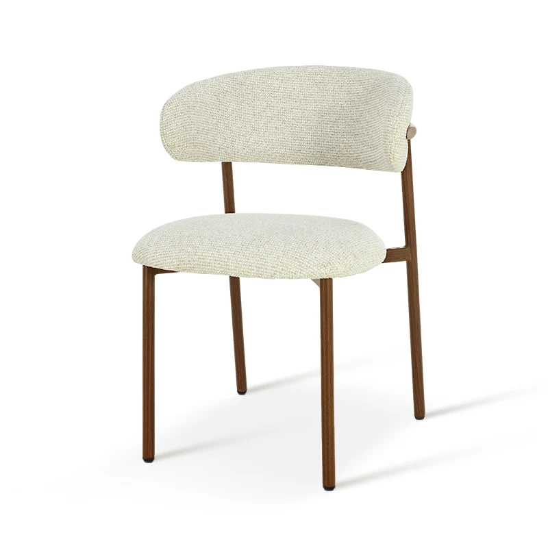 Chaise de salle à manger Zahra S [Lot de 2] [Tissu effet lin] [⌀ 2.5 cm]