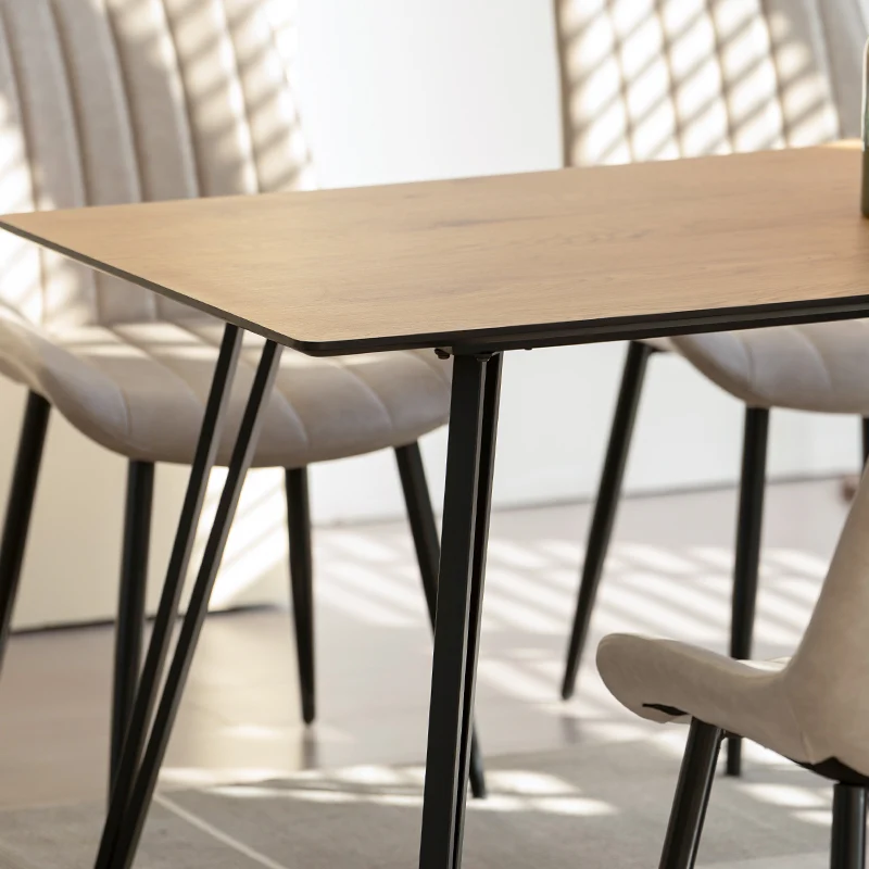 Table à Manger Rectangulaire Fareeha [Teinte bois] [160 cm]