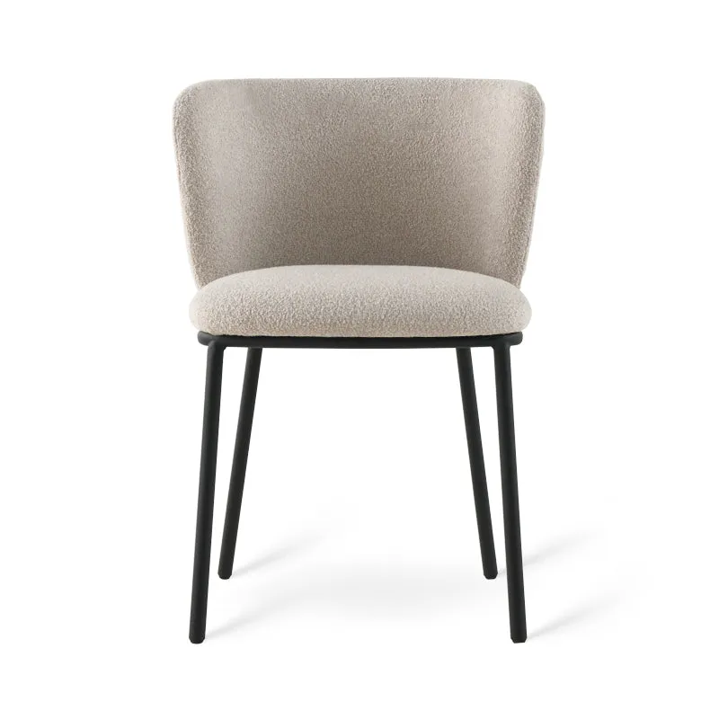 Chaise de Salle à Manger Karin [Lot de 2] [Bouclé]