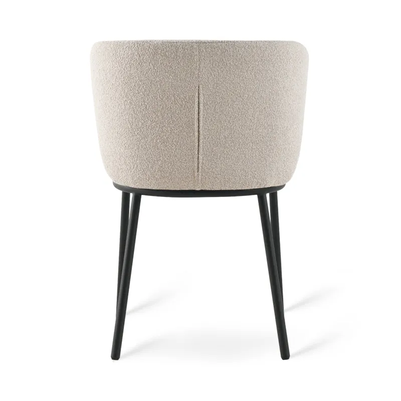 Chaise de Salle à Manger Karin [Lot de 2] [Bouclé]