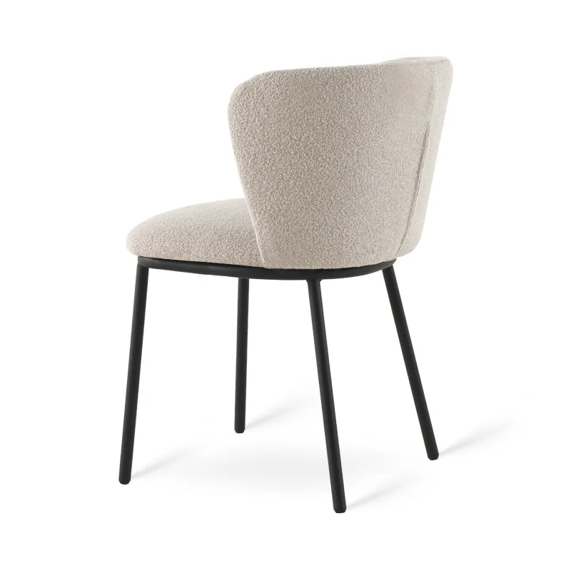 Chaise de Salle à Manger Karin [Lot de 2] [Bouclé]