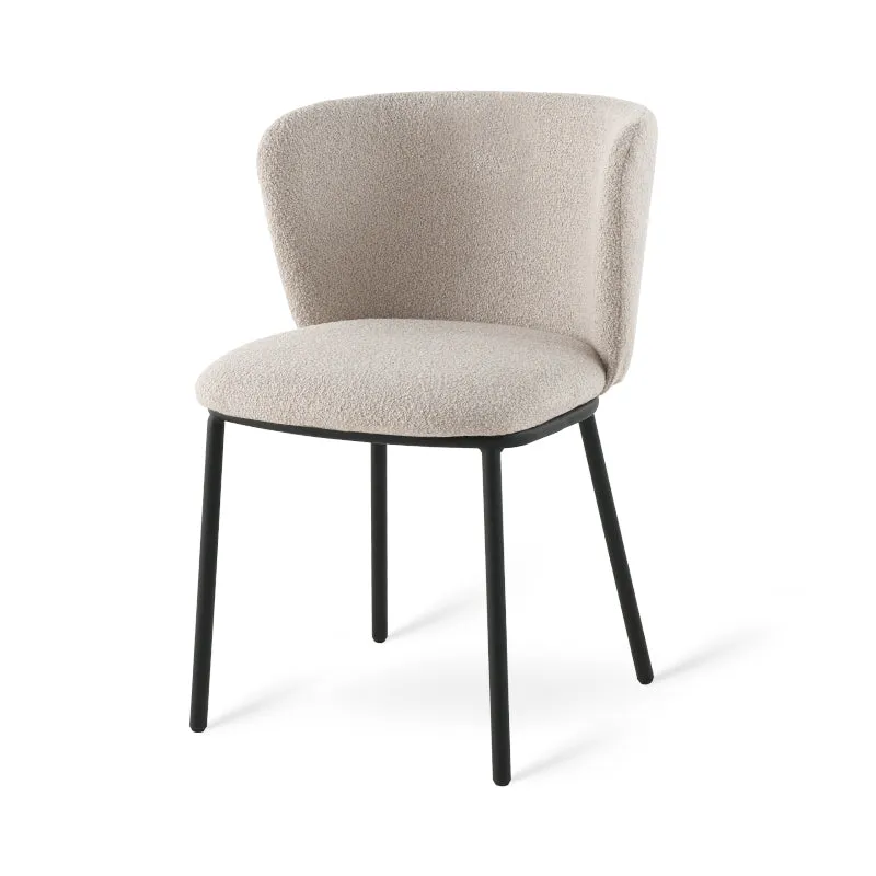 Chaise de Salle à Manger Karin [Lot de 2] [Bouclé]