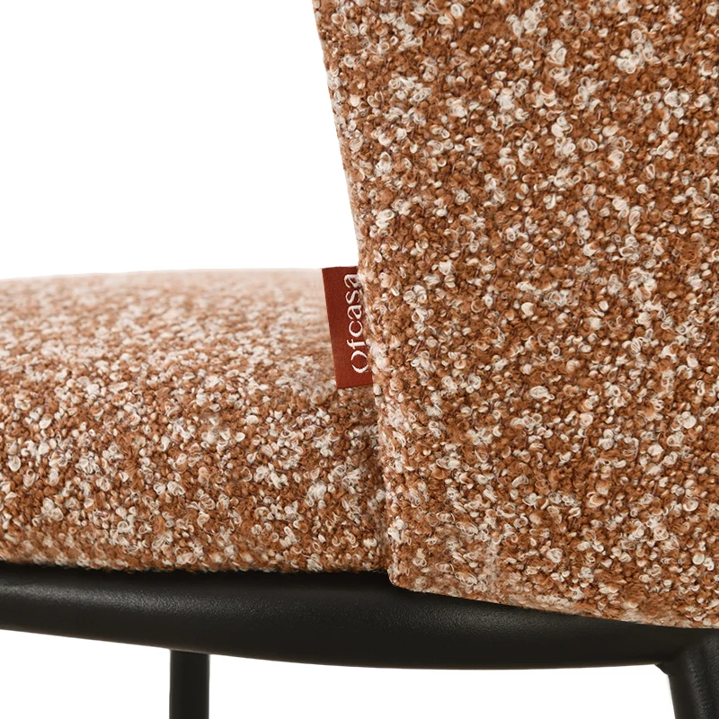 Chaise de Salle à Manger Karin [Lot de 2] [Bouclé]