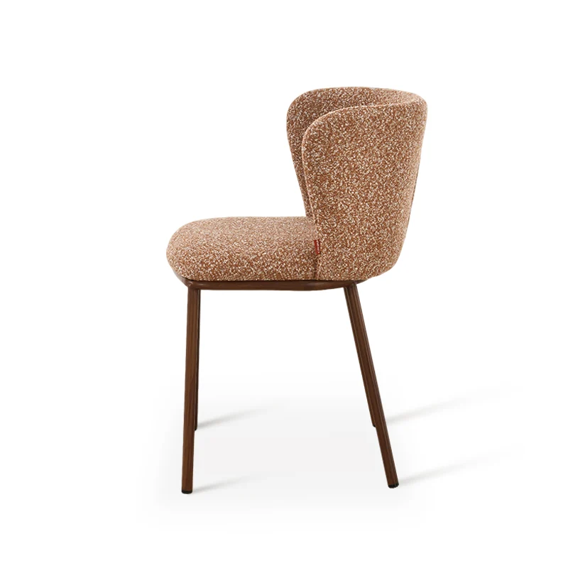 Chaise de Salle à Manger Karin [Lot de 2] [Bouclé]