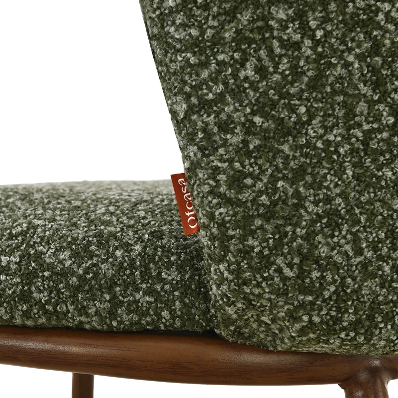 Chaise de Salle à Manger Karin [Lot de 2] [Bouclé]